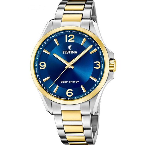 Festina F20657/4 Solar Uhr Herrenuhr Edelstahl bicolor