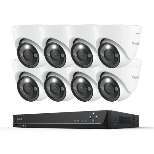 Reolink RLK16-1200D8-A, 12MP PoE Überwachungssystem, 16CH 4TB HDD NVR & 8X Überwachungskamera, 24/7 Aufzeichnung, Spotlight, Smarte Erkennung