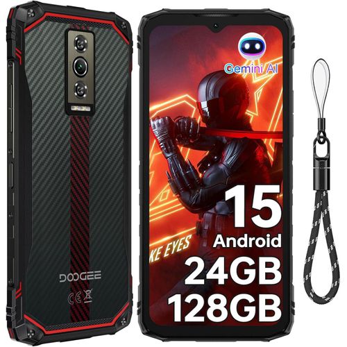 DOOGEE Blade10 Energy Android 15 Outdoor Smartphone Ohne Vertrag 24GB+128GB/2TB Outdoor Handy 6.56