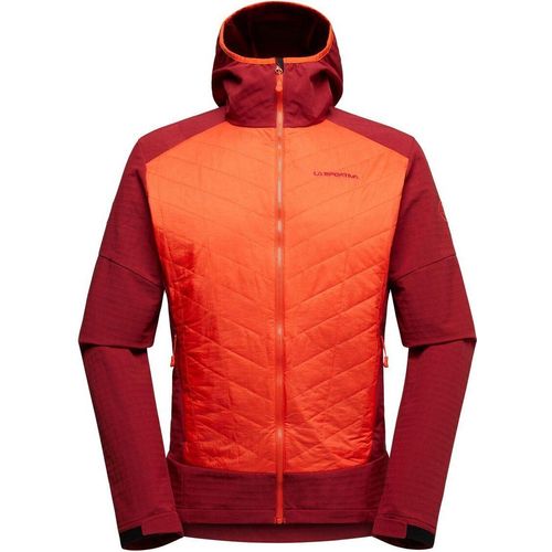 Kap Hybrid Hoody M, Style L73, Farbe 322320 Cherry Tomato/Sangria, Größe M, La Sportiva