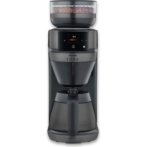 SEVERIN Filterkaffee-Vollautomat FILKA KA 4855 KA 4855 aus Edelstahl, dark inoxmattschwarz