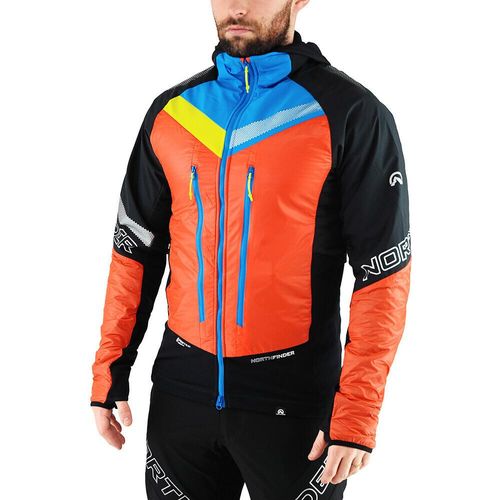 Skijacke NORTHFINDER Solisko Polartec Alpha direkt Schwarz/Orange Orange XXL