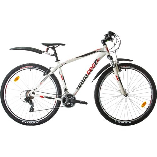 Mountainbikes, VELOTEC, PRO 29 Zoll Weiß/Rot