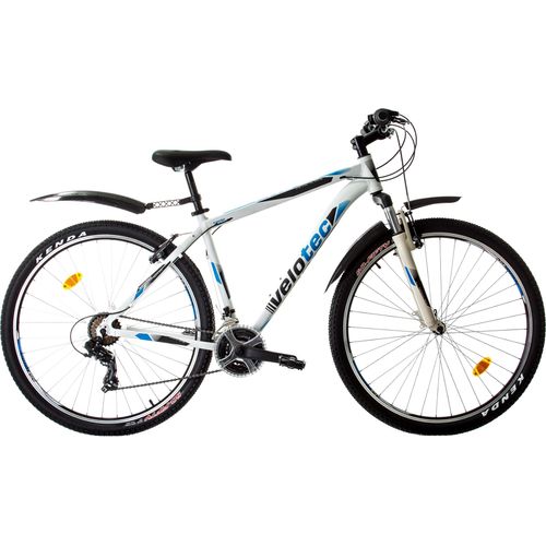 Mountainbikes, VELOTEC, PRO 29 Zoll Weiß/Blau