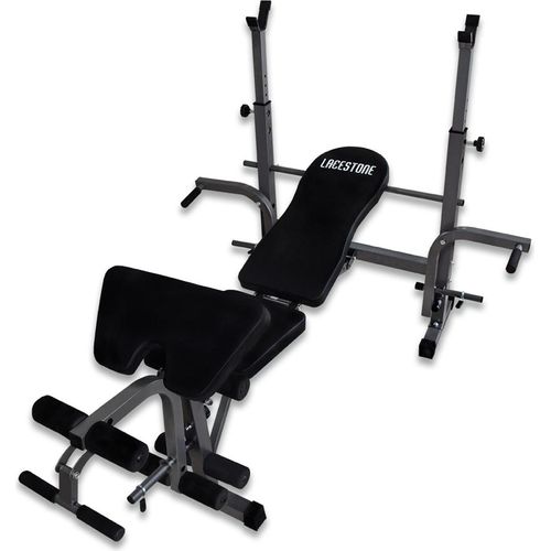 Lacestone Multifunktions Trainingsbank Hantelbank Gewichtheberbank Fitnessbank Schrägbank Bench ohne Gewichte MS-19443