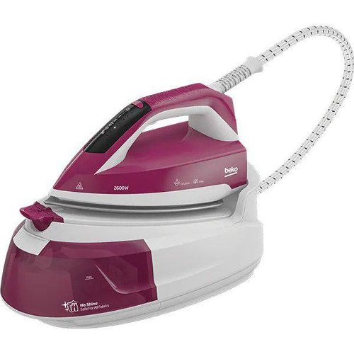 Bügelstation BEKO SGA6126R, 2400 W, 225 g/min, 1 l, SteamXtra-Bügelsohle, Schwarz-Weiß