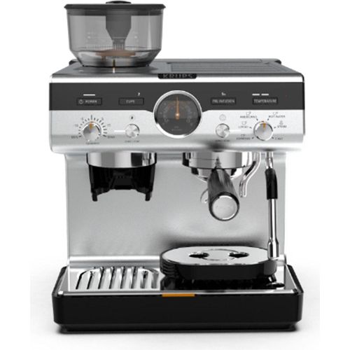 KRUPS Precision+ XP804T Siebträger-Espressomaschine, Farbe:Silber