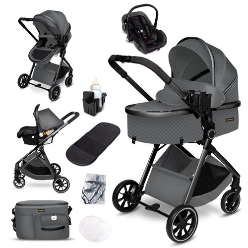 GagaDumi SoHo 3in1 Kinderwagen – i-Size Autositz, 6,8 kg, inkl. Zubehör – Leicht & kompakt für Stadt & Land