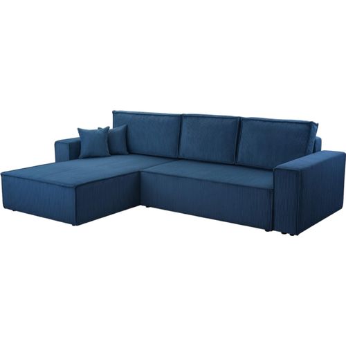 Ecksofa Gibraltar Cord XL Dark Blue