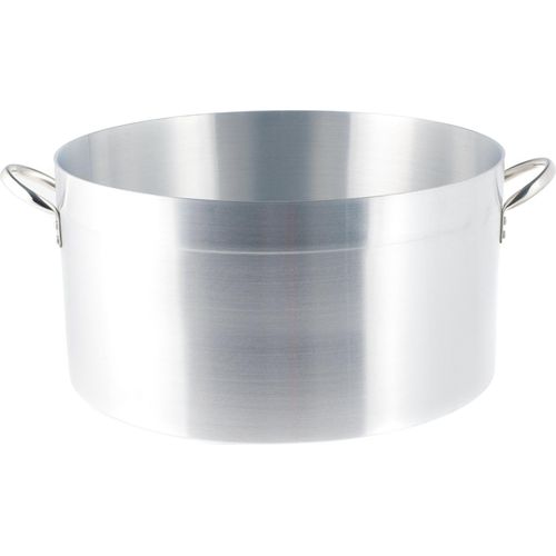Pardini 755 Mittelgroßer Hotel-Auflauf aus Aluminium, 2 Griffe, Küchentöpfe, Metall, grau, 10 cm