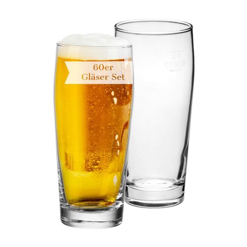 Van Well Willi Becher geeicht 0,4 l 60er Set