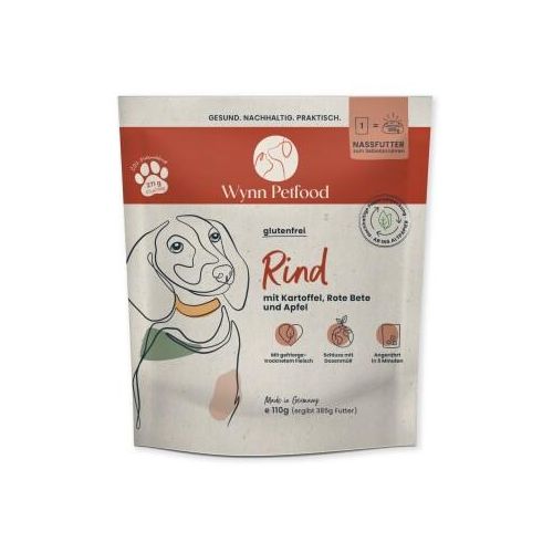 Wynn Petfood Reisetüten Nassfutter Rind mit Süßkartoffel