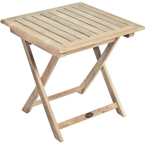 Beistelltisch Kaffeetisch Garten quadratisch Teak 50x50 cm