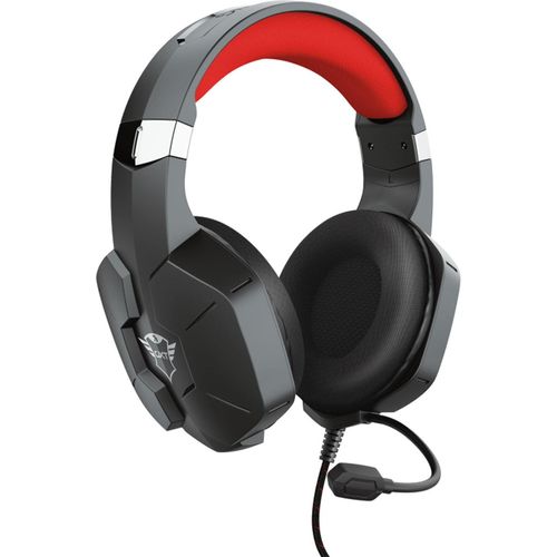 Trust GXT 323 Carus Kopfhörer Kabelgebunden Kopfband Gaming Schwarz, Rot