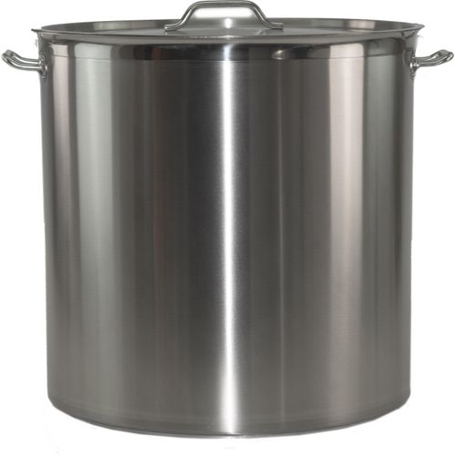 Kochtopf aus Edelstahl mit Randverstärkung und Deckel Ø60cm H60cm 169,6Liter