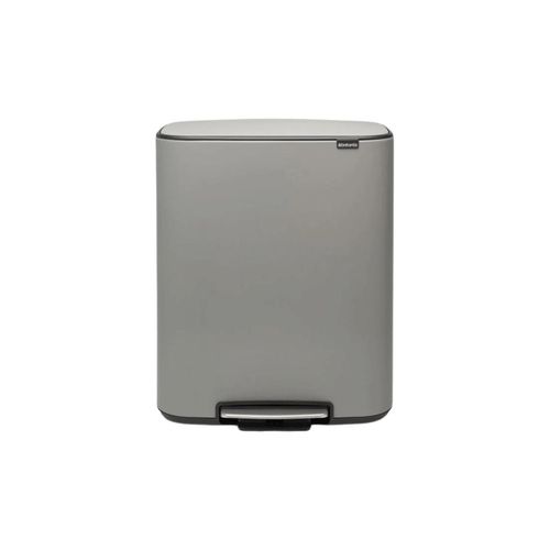 BRABANTIA Tretmülleimer Bo 2 Eimer 30+.30 L Grau