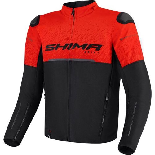 SHIMA Drift Motorrad Textiljacke, schwarz/rot, S