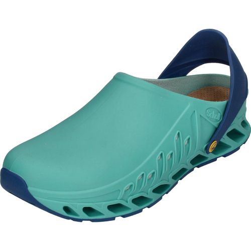 SCHOLL Uni Arbeitsschuhe Clogs EVOFLEX emerald navy, Größe:46 EU