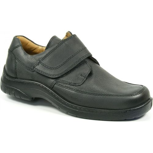 Jomos Schuhe Herren Halbschuhe Slipper Weite H Feetback 406203-44, Schuhgröße:48, Farbe:Schwarz