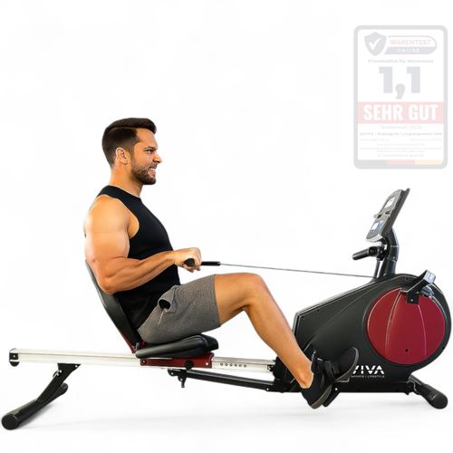 AsVIVA RA6 2-in-1 Rudergerät & Liegeergometer – Klappbar, Sportdisplay