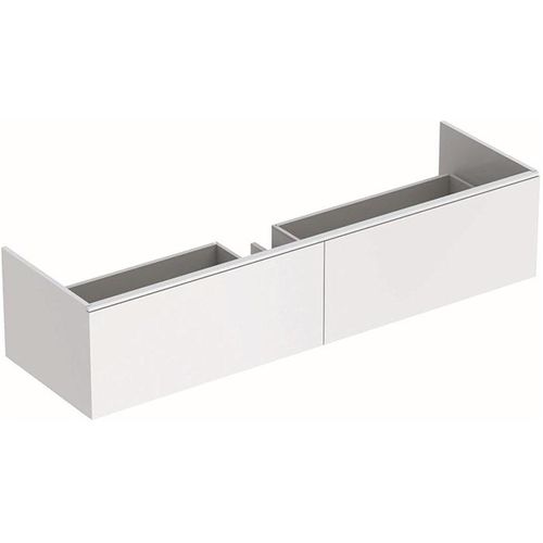 Geberit Xeno 2 - Waschtischunterschrank Varicor 1400 mm, mit LED-Beleuchtung, 2 Auszüge, weißmatt 500.347.00.1