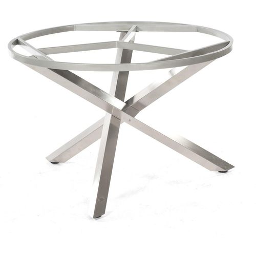 Base-Spectra Tischgestell Edelstahl Silber