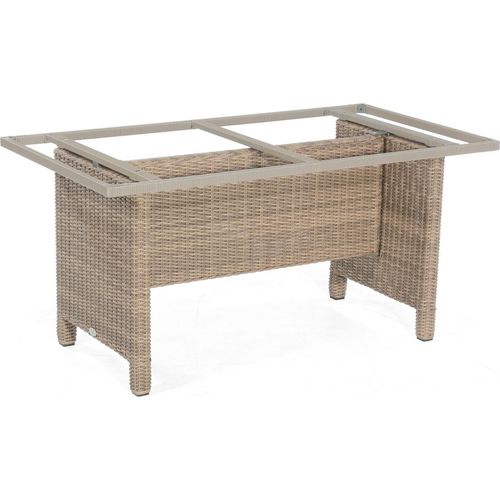 Base-Polyrattan Tischgestell Aluminium Rustic-stream