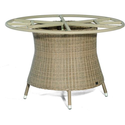 Base-Polyrattan Tischgestell Aluminium Rustic-stream