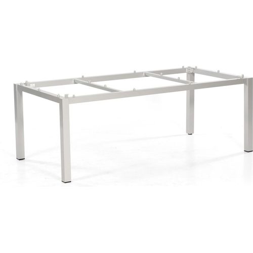 Base Tischgestell Aluminium Silber