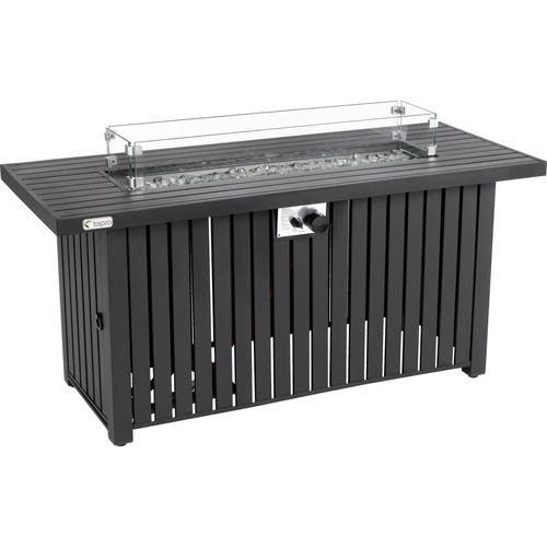 tepro Feuerstelle Gasfeuerstelle Topeka XL, anthrazit (56 x 136 x 63,5 cm)