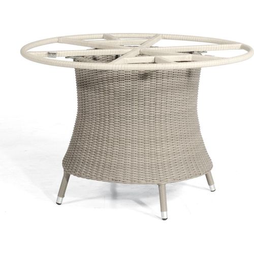 Base-Polyrattan Tischgestell Aluminium Stone-grey