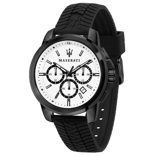 MASERATI Quarzuhr QUARZ 100% Edelstahl schwarz