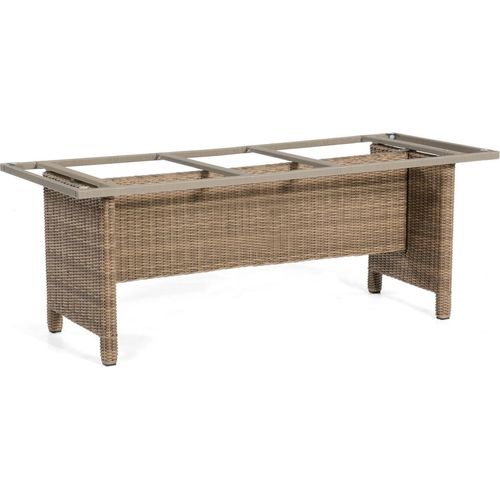 Base-Polyrattan Tischgestell Aluminium Rustic-stream