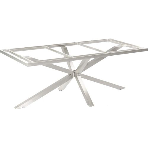 Base-Spectra Tischgestell Edelstahl Silber