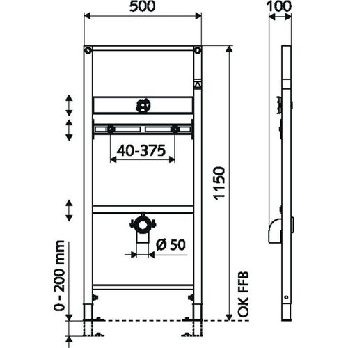 Schell 030900099 Urinal-Modul MONTUS