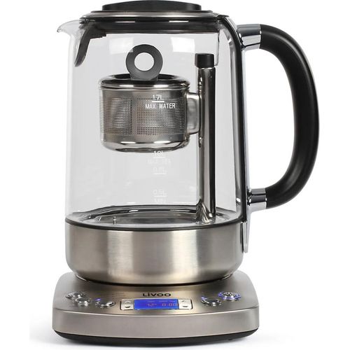 LIVOO 2-in-1 Wasserkocher Teekocher Teeei Aufgussprogramme DOD175
