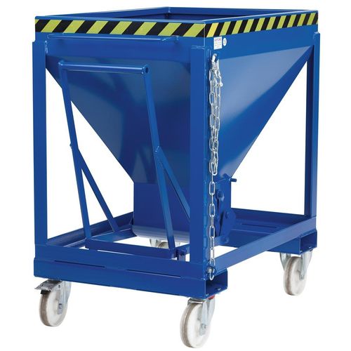 Silowagen Typ RSLF-600 780x1200x1030 mm Volumen 0,6 m³Korn 3mm RAL 5010 enzianblau