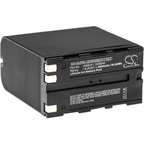 vhbw Akku Ersatz für Leica GEB241, 793975, GEB242, 10686 für Messgerät (5800 mAh, 14,8 V, Li-Ion)
