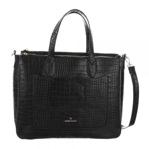 Bodenschatz Handtasche Laptoptasche mit Laptopfach Business Bag Black schwarz