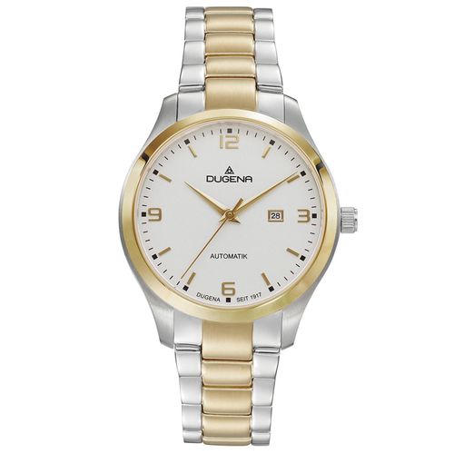 Dugena Damen-Armbanduhr Tresor Woman Automatik, Edelstahl, Saphirglas, 10 bar