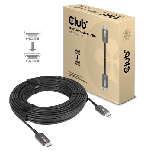 Club3D HDMI-Kabel A -></noscript> A 2.1 aktiv opt. 8K60Hz UHD 20 Meter retail