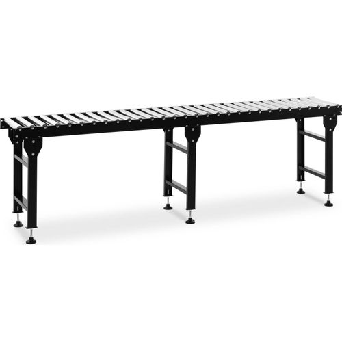 MSW Rollenbahn - 400 kg - 300 cm - 30 Rollen - höhenverstellbar