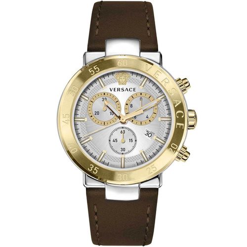 Versace Herren Uhr Armbanduhr Chronograph URBAN MYSTIQUE VEPY00220 Leder