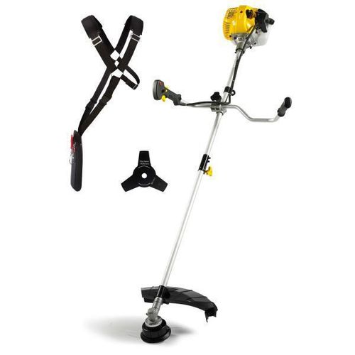 TEXAS Rasentrimmer Benzin BCU33S 2in1 Freischneider Motorsense Sense | 2-Takt | 1,4 PS | 33 ccm | 3 Zahn Messer | Fadenspule | Schultergurt