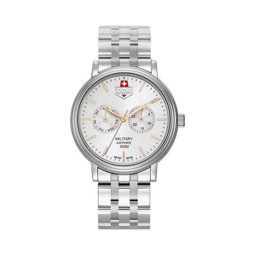 JDM Military JDM-WG003-01 Echo silber Jacques du Manoir swiss Herren Uhr NEU