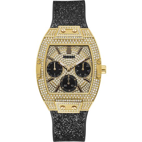Guess Damen Armbanduhr schwarz golden Armband GW0105L2