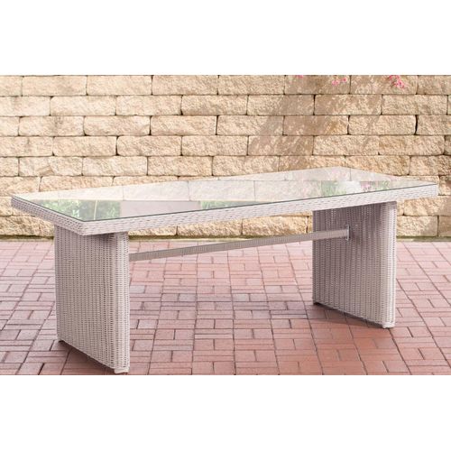 Tisch Fontana XL : Farbe - perlweiß