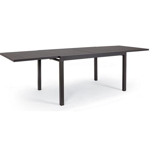 Gartentisch - Anthrazit - Aluminiumrahmen - 135 x 90 cm - ausziehbar