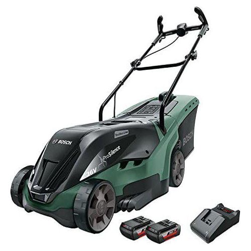 BOSCH Universal Rotak 36-560 Akku-Rasenmäher 36,0 V für bis zu 560 m², mit 2 Akkus