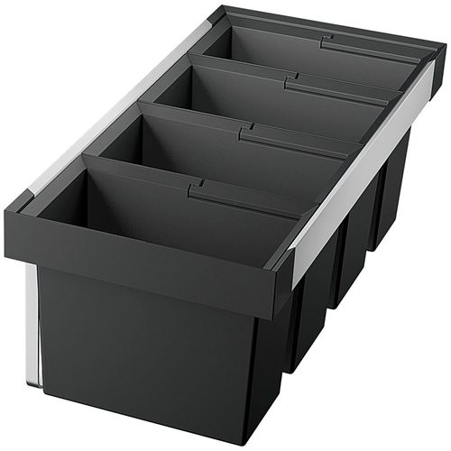 BLANCO FLEXON II 90/4 Mülltrennsystem Frontauszug / Kunststoff / Anthrazit / 3x19 & 16 Liter